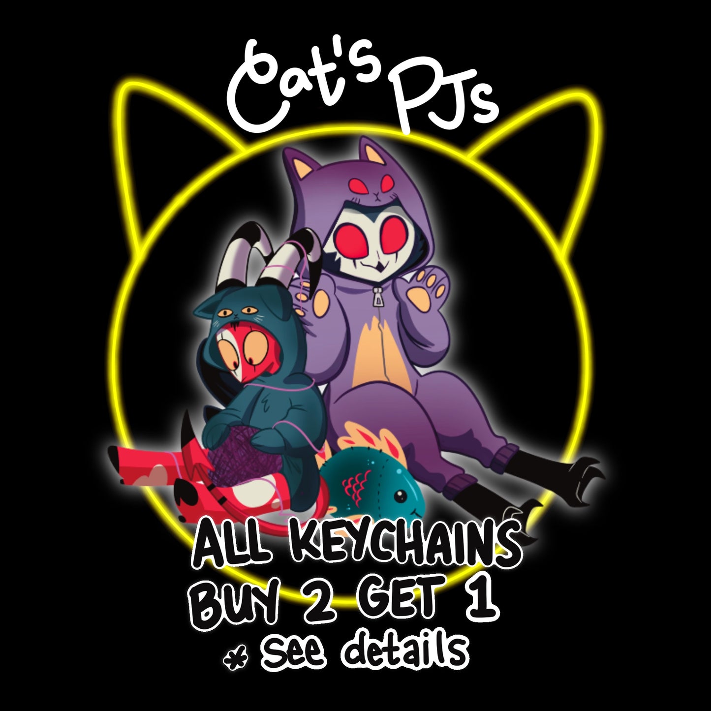 Cat’s Pajamas Stolitz Keychains